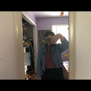 90’s denim moto jacket